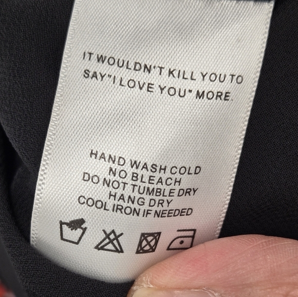 LPA Floral Maxi Ruffle Black & Blue Dress Size Small - Picture 13 of 13